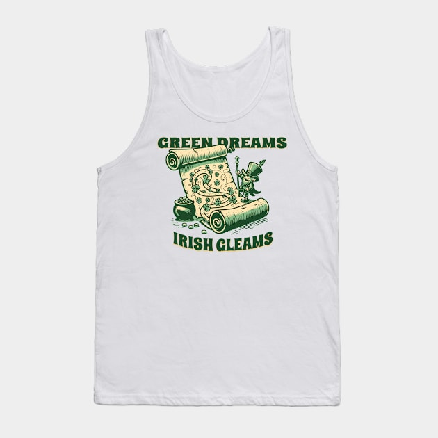 GREEN DREAMS IRISH GLEAMS Tank Top by Imaginate